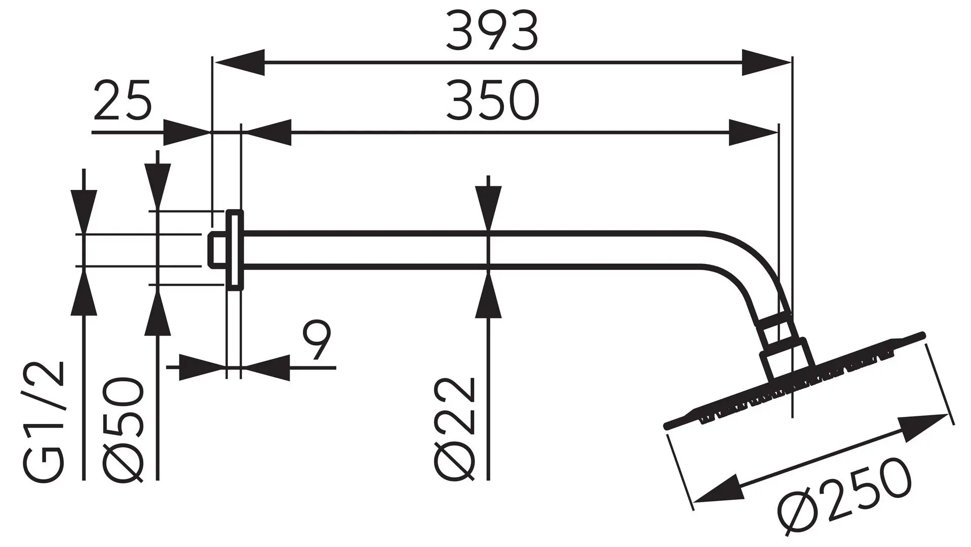 Верхний душ F-Design Inula FD8-513-33 (White)