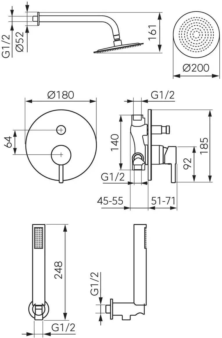 Set de dus Ferro Ciriculus BCK7P-SET1-S (Chrome) - 2