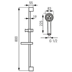 Set de dus Ferro Soleno N300A-LB (Chrome) Thumb