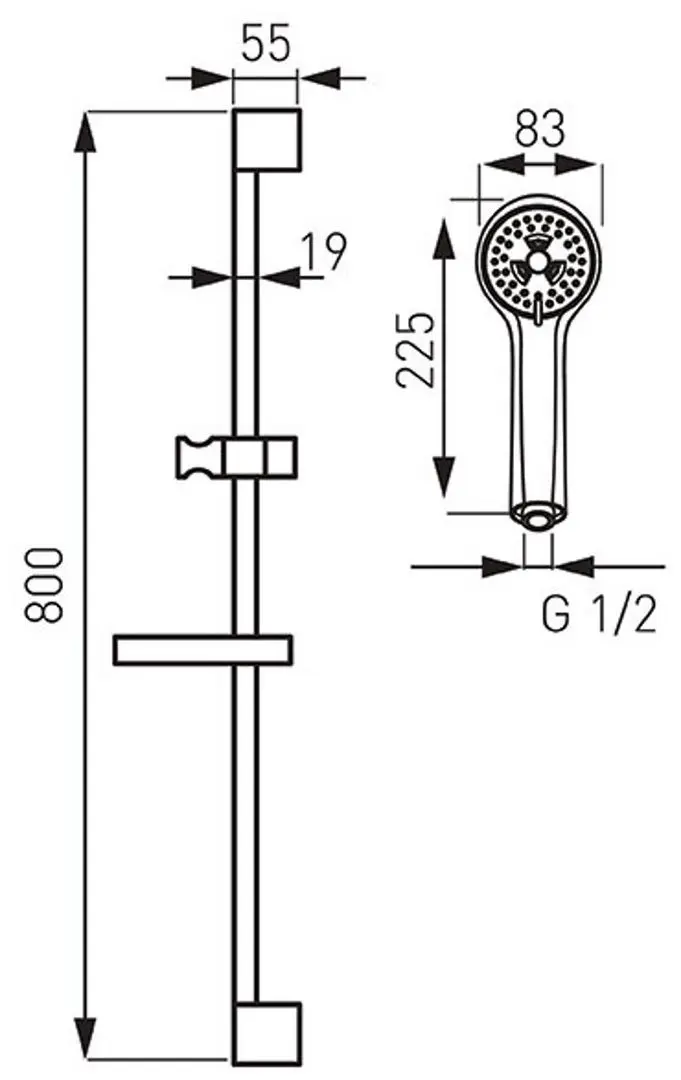 Set de dus Ferro Soleno N300A-LB (Chrome)