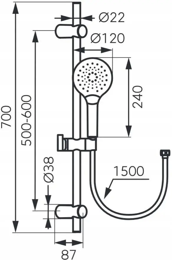 Set de dus Ferro N334 (Chrome)