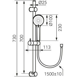 Set de dus Ferro Rillo N365GM (Gun Metal) Thumb