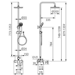Set de dus Ferro Ritto NP84-BTR7U-BL (Black) Thumb