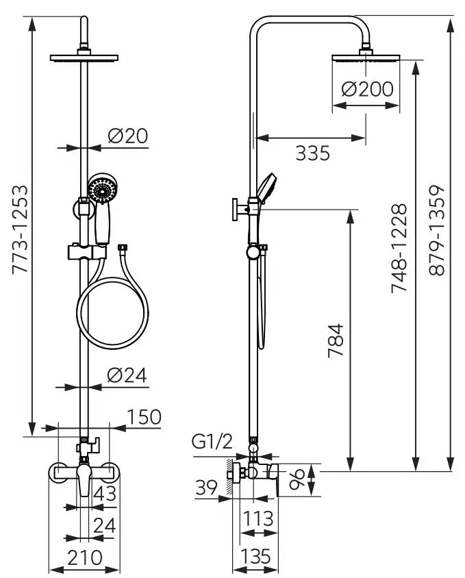 Set de dus Ferro Ritto NP84-BTR7U-BL (Black)