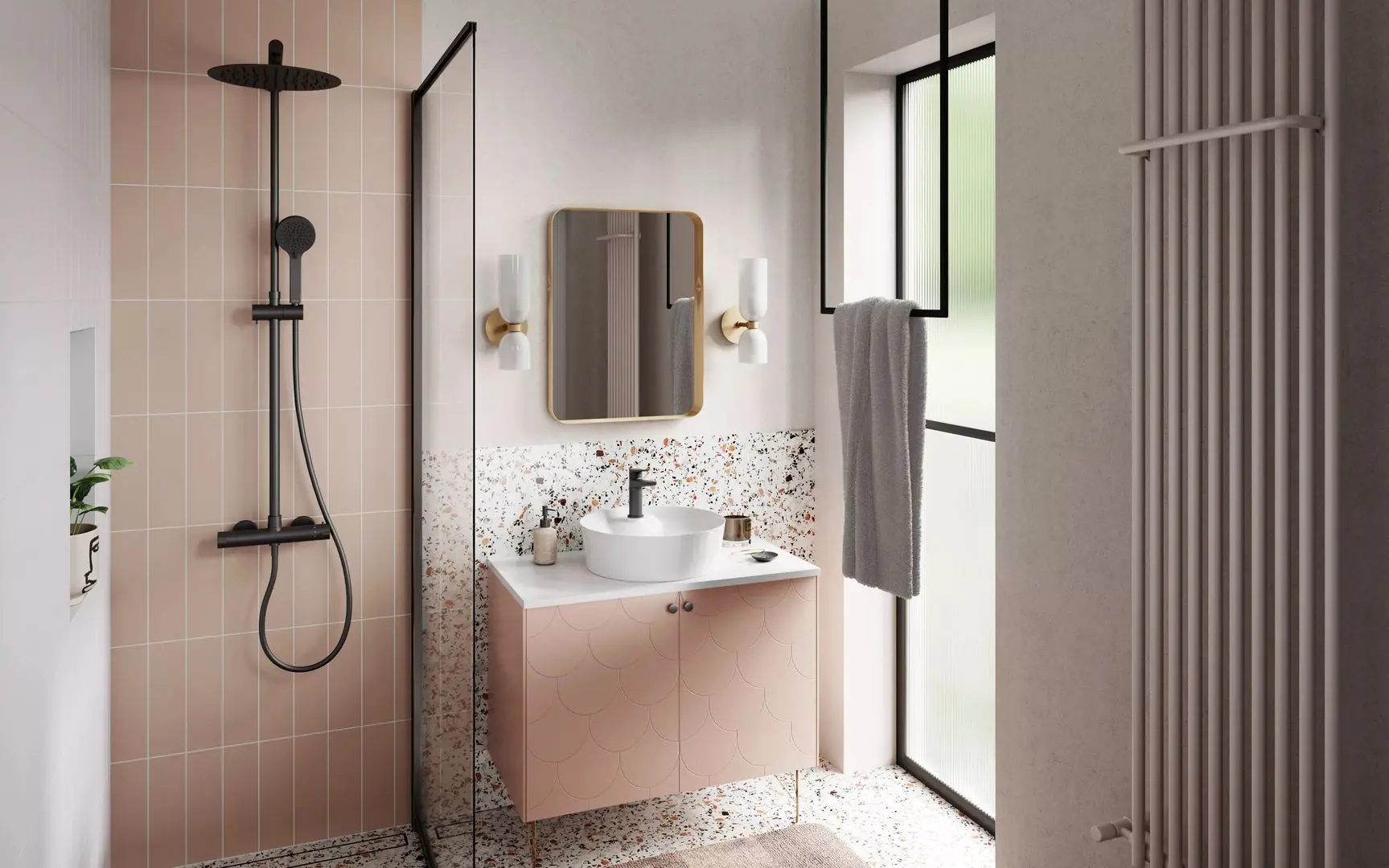 Set de dus Ferro Trevi NP75-TRV7U-BL (Black)