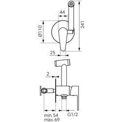 Гигиенический душ Ferro Algeo BAG66P (Chrome) Thumb