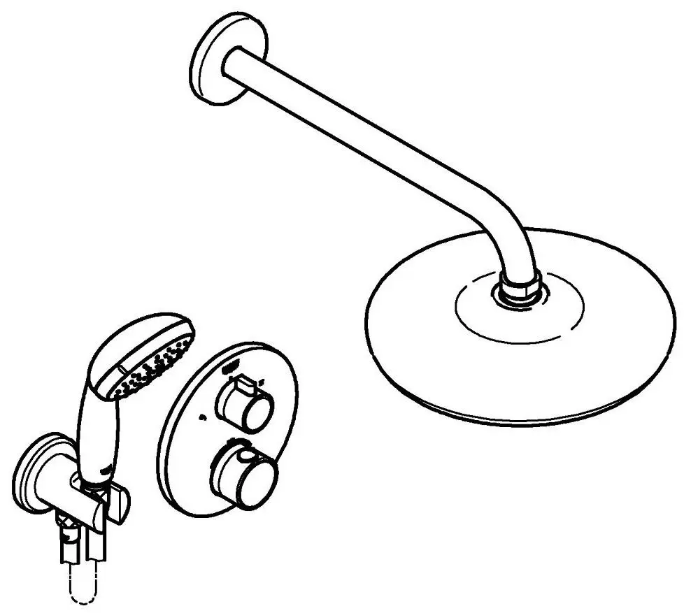 Set de dus Grohe Grohtherm 34727000 (Chrome) - 4