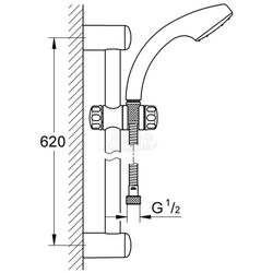 Set de dus Grohe Relexa Solo 80 28892000 (Chrome) Thumb