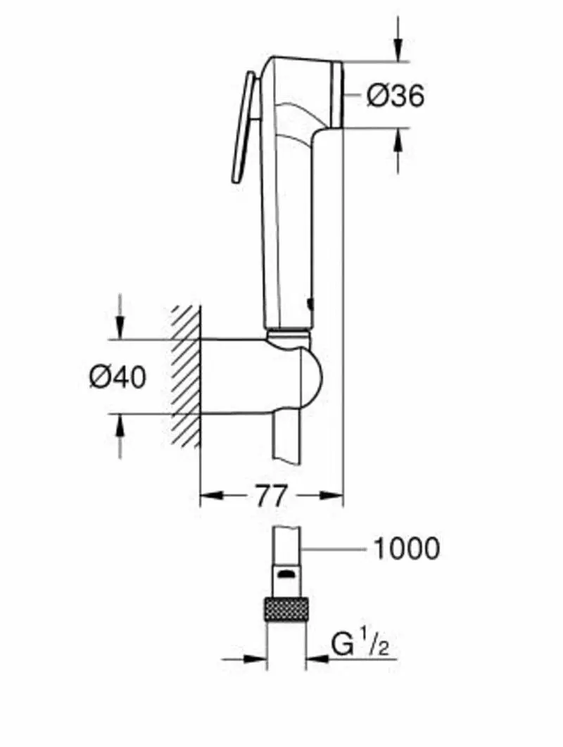 Dus igienic Grohe Tempesta-F Trigger 30 26352000 (Chrome) - 3