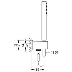 Dus de mana Grohe Euphoria Cube Stick 26405000 (Chrome) Thumb