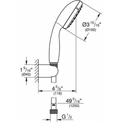 Dus de mana Grohe Tempesta 100 2779810E (Chrome) Thumb