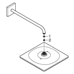 Dus de sus Grohe Rainshower Mono 310 Cube 26564000 (Chrome) Thumb