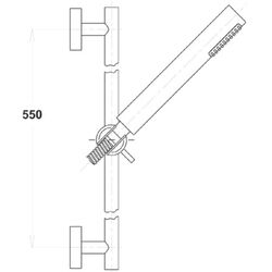 Душевая стойка Herz Fresh e13 UH12452  (Chrome) Thumb