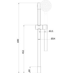 Set de dus Herz e07 UH12463 (Chrome) Thumb
