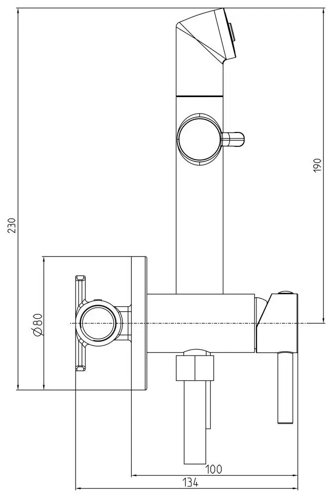 Гигиенический душ Herz Fresh UH00359 (Chrome)