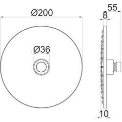 Верхний душ Herz Pure a10 UH12104 (Chrome) Thumb