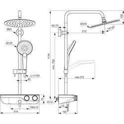 Душевой гарнитур Ideal Standard Ceratherm S200 A7331AA (Chrome) Thumb