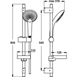 Душевой гарнитур Ideal Standard Idealrain B9425AA (Chrome) Thumb