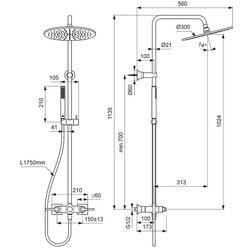 Душевой гарнитур Ideal Standard Joy Neo BD159AA (Chrome) Thumb