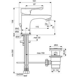 Душевой гарнитур Ideal Standard Alpha BD003AA (Chrome) Thumb