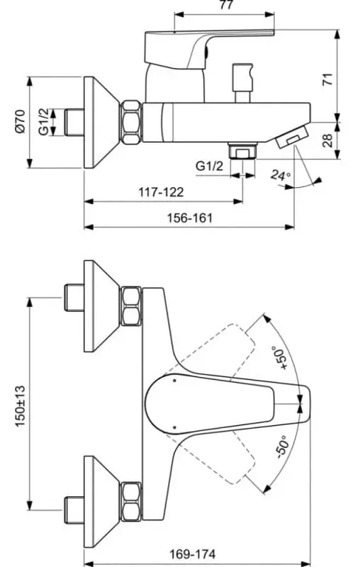 Душевой гарнитур Ideal Standard Esla BC264AA (Chrome) - 7