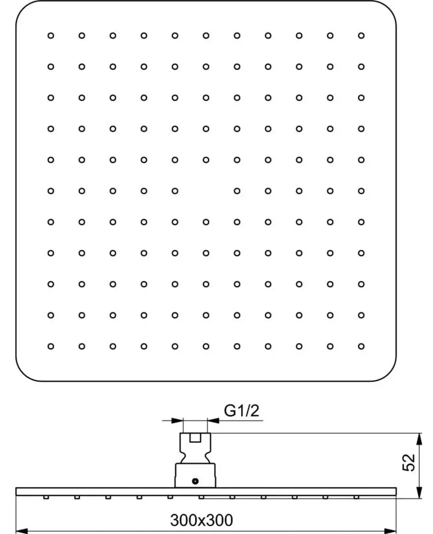 Верхний душ Ideal Standard Idealrain Cube B0025AA (Chrome) - 3