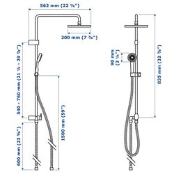 Set de dus Ikea Brogrund (Chrome) Thumb