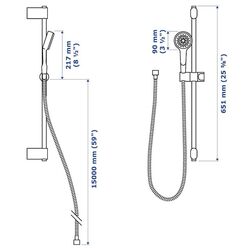 Set de dus Ikea Brogrund (Crom) Thumb