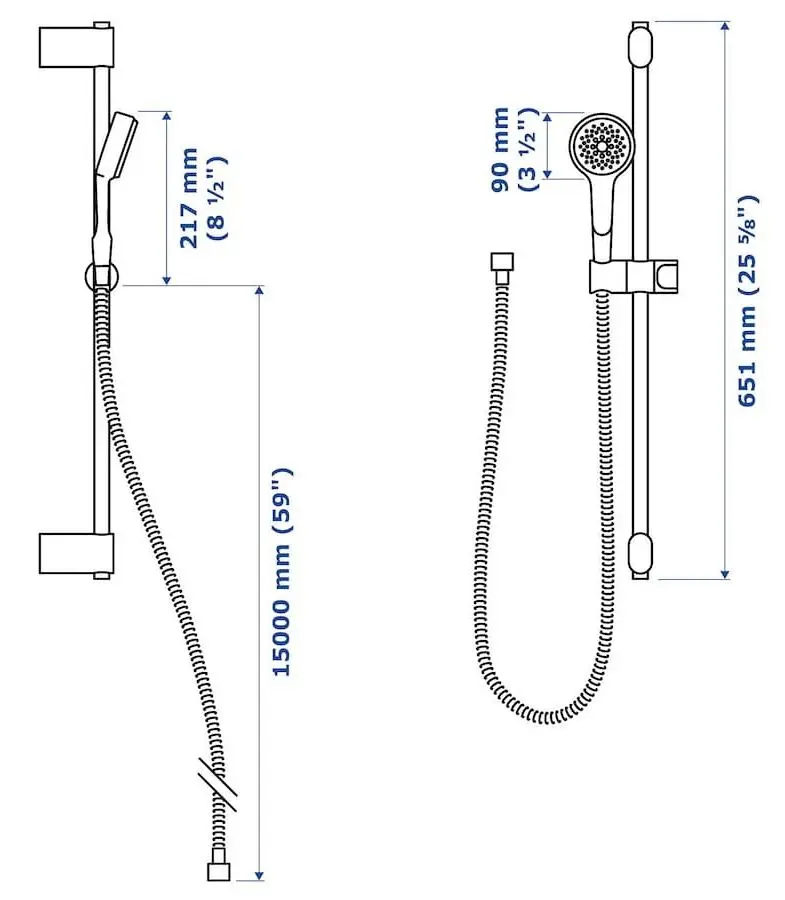 Set de dus Ikea Brogrund (Crom) - 7