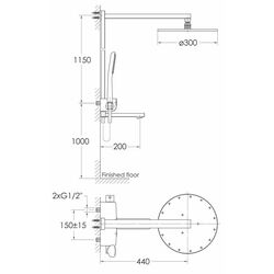 Set de dus Imperse Smart Click ZMK101901091 (Chrome) Thumb