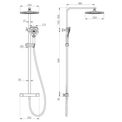 Set de dus Imprese Centrum LT T-15260LT (Chrome) Thumb