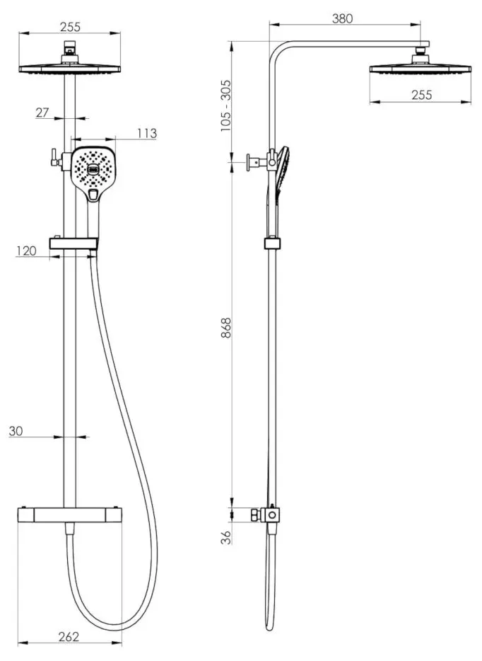 Set de dus Imprese Centrum LT T-15260LT (Chrome)