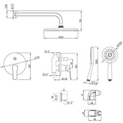 Set de dus Imprese Kucera VR-50105 (Chrome) Thumb