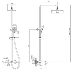 Душевой гарнитур Imprese Bilovec t048B00901SQ (Chrome) Thumb