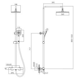 Душевой гарнитур Imprese Bilovec t048S00910SQ (Black Matte) Thumb