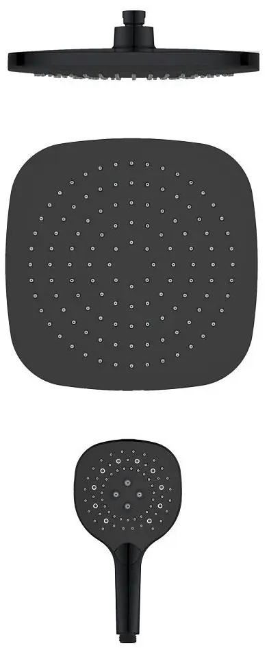 Душевой гарнитур Imprese Centrum SQ T-10262SQ (Black Matte)