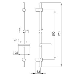 Душевой гарнитур Imprese Kit300921 (Chrome) Thumb