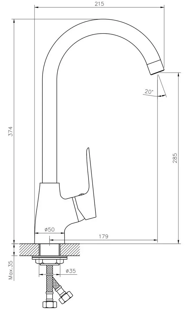 Душевой гарнитур Imprese Kit300921 (Chrome) - 9