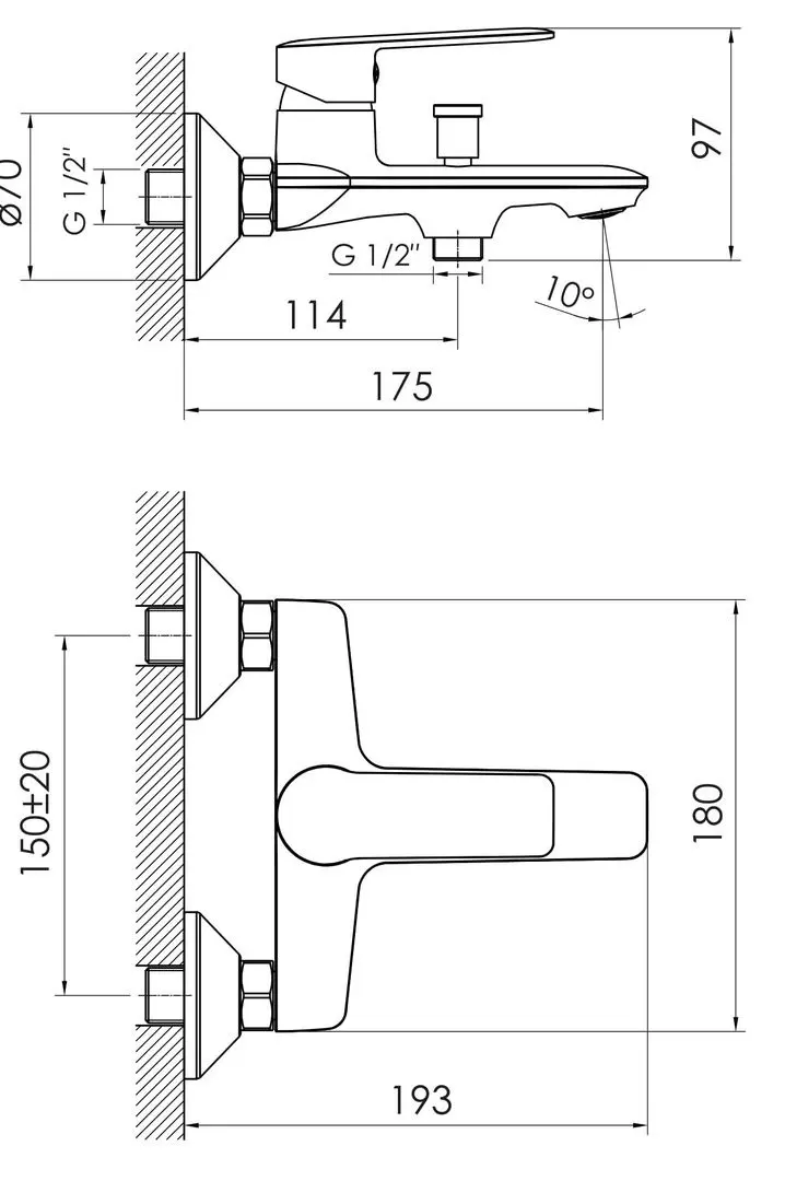 Душевой гарнитур Imprese Kit30093 (Chrome) - 6