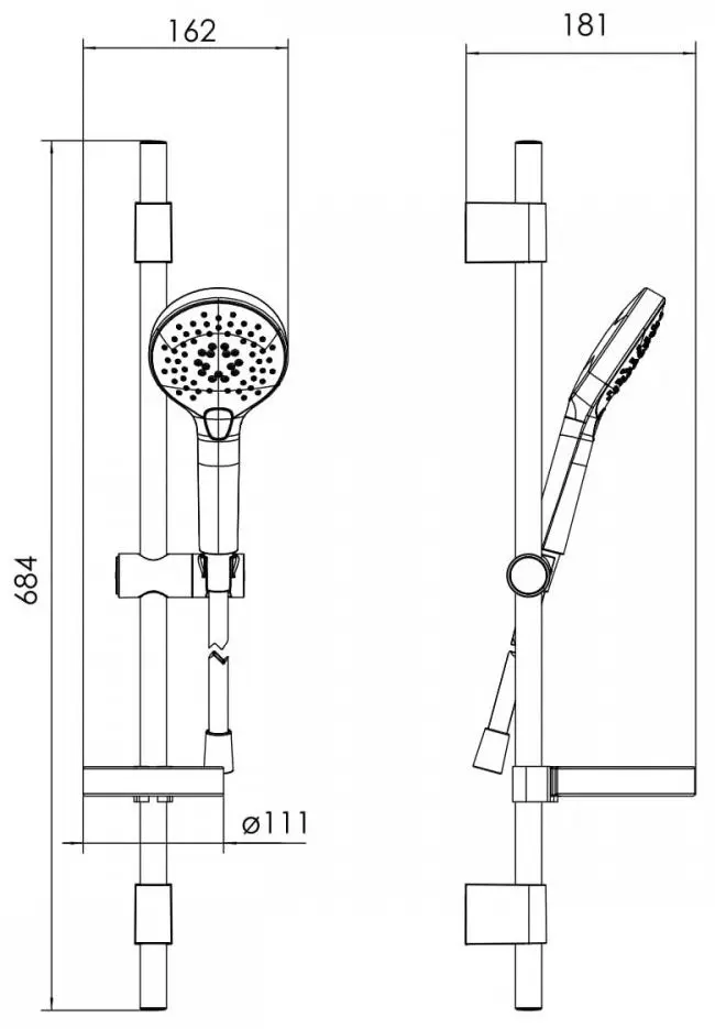 Душевой гарнитур Imprese Kit30094 (Chrome) - 4