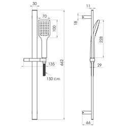 Душевой гарнитур Imprese Kit30095 (Chrome) Thumb