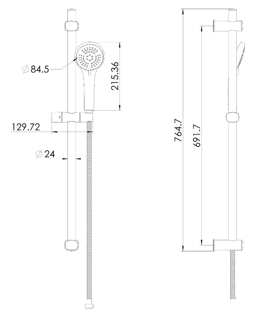 Душевой гарнитур Imprese Modus f03808201SR (Chrome)