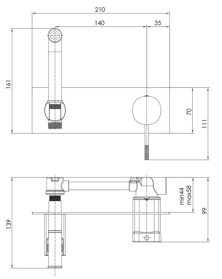 Гигиенический душ Imprese Brenta ZMK071901122 (Chrome)