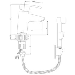 Гигиенический душ Imprese Horak 05170BT (Chrome) Thumb