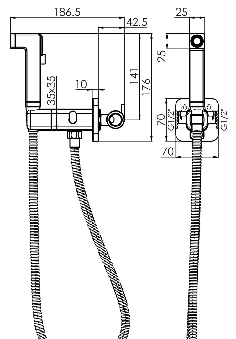 Dus igienic Imprese Violik f03710801AA (Chrome)