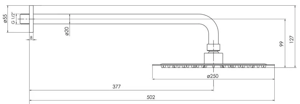 Dus de sus Imprese Brenta ZMK071901101 (Chrome)