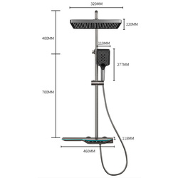 Душевой гарнитур iSink S1 (Crome) Thumb