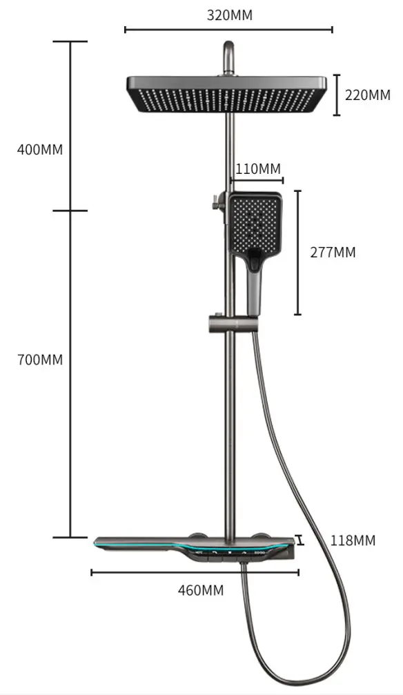 Душевой гарнитур iSink S1 (Crome)