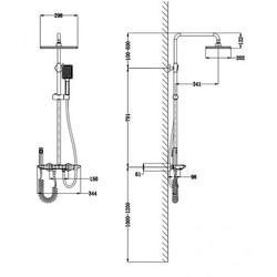 Душевой гарнитур iSink S2 (Gold) Thumb