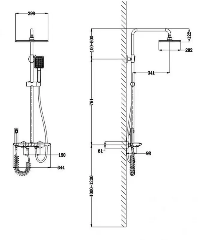 Душевой гарнитур iSink S2 (Grey)